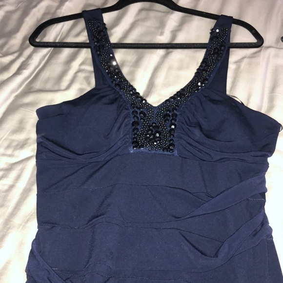 City triangles jersey material large dress beaded - Picture 2 of 2